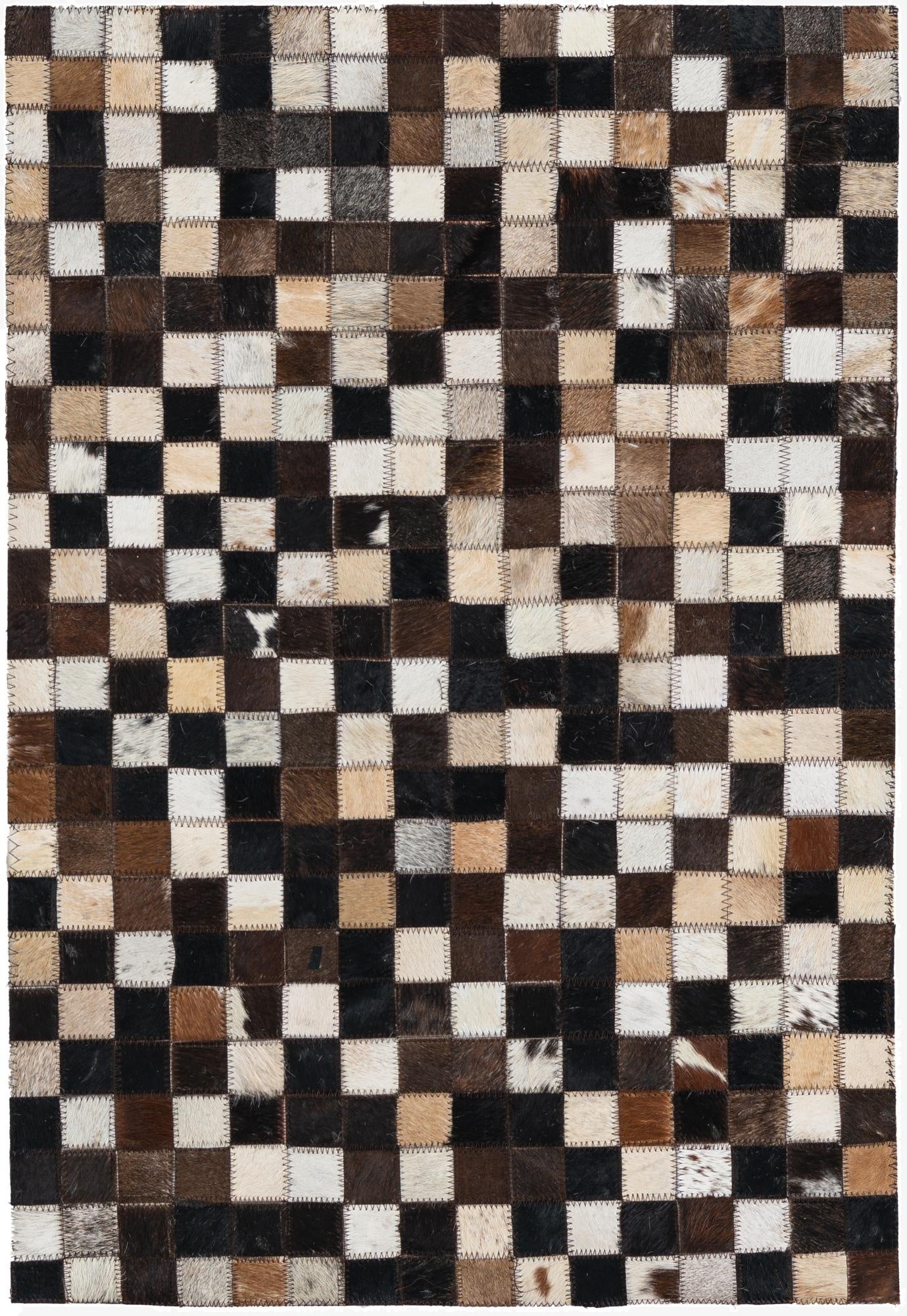 2' x 3' Cowhide Leather Rug