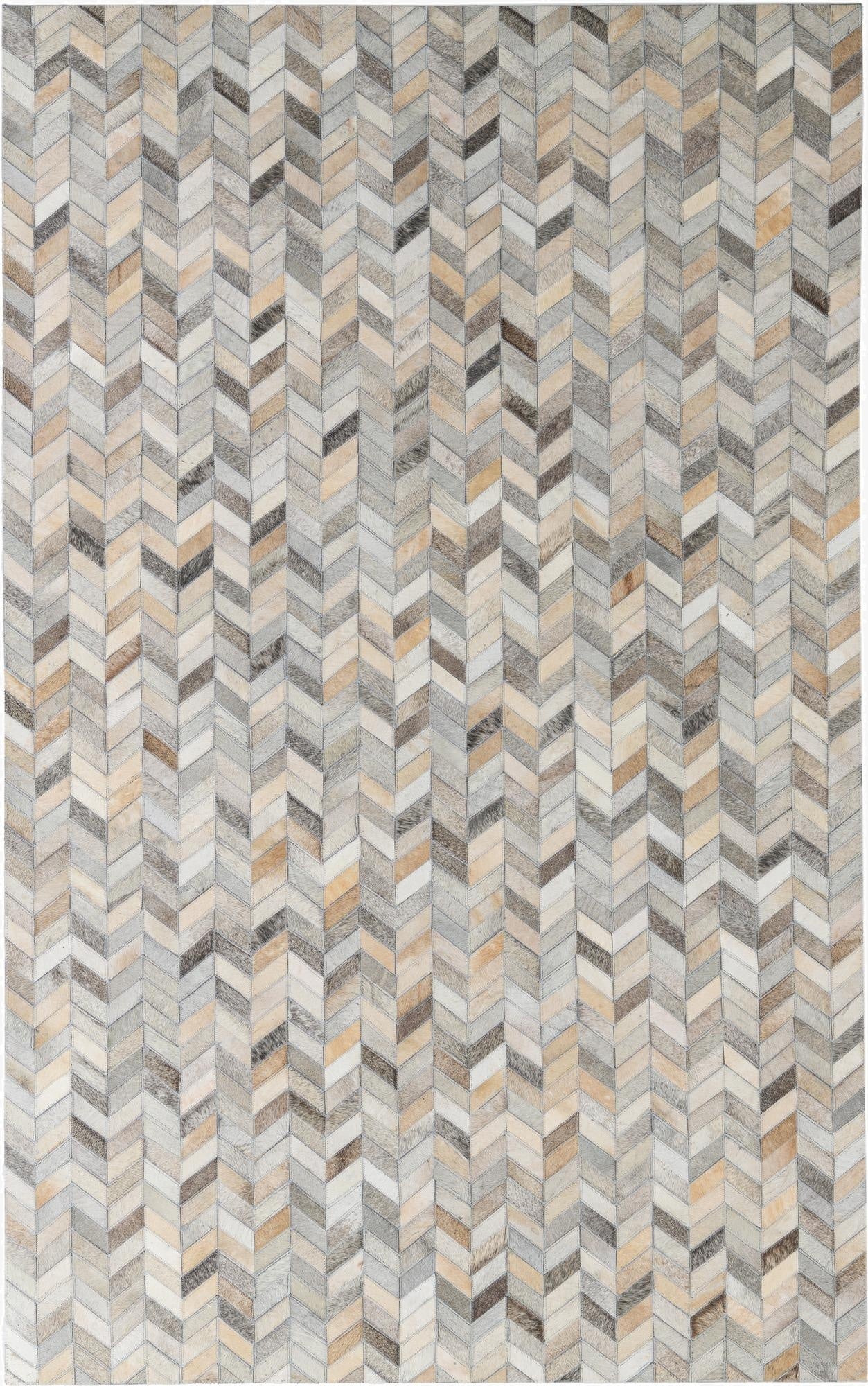 5' x 8' Cowhide Leather Rug