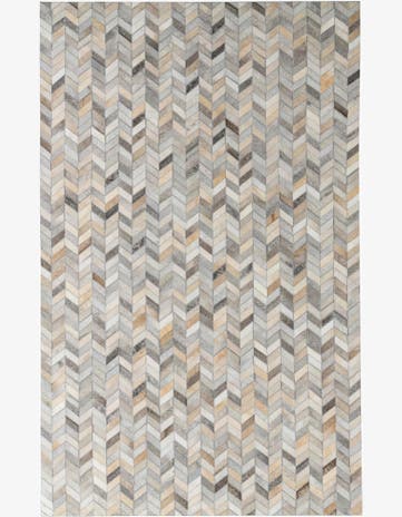 5' x 8' Cowhide Leather Rug