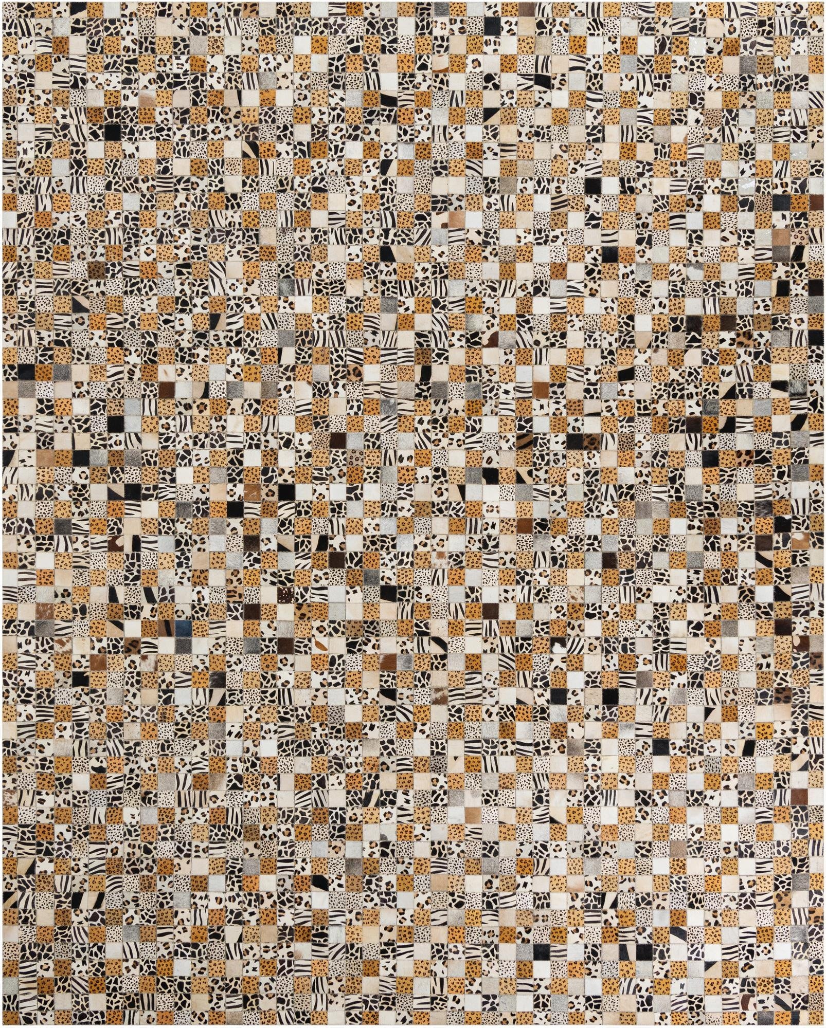 8' x 10' Cowhide Leather Rug