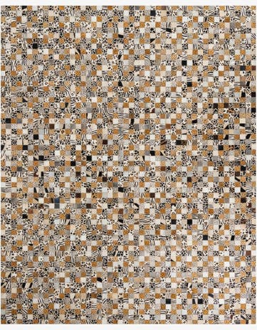 8' x 10' Cowhide Leather Rug