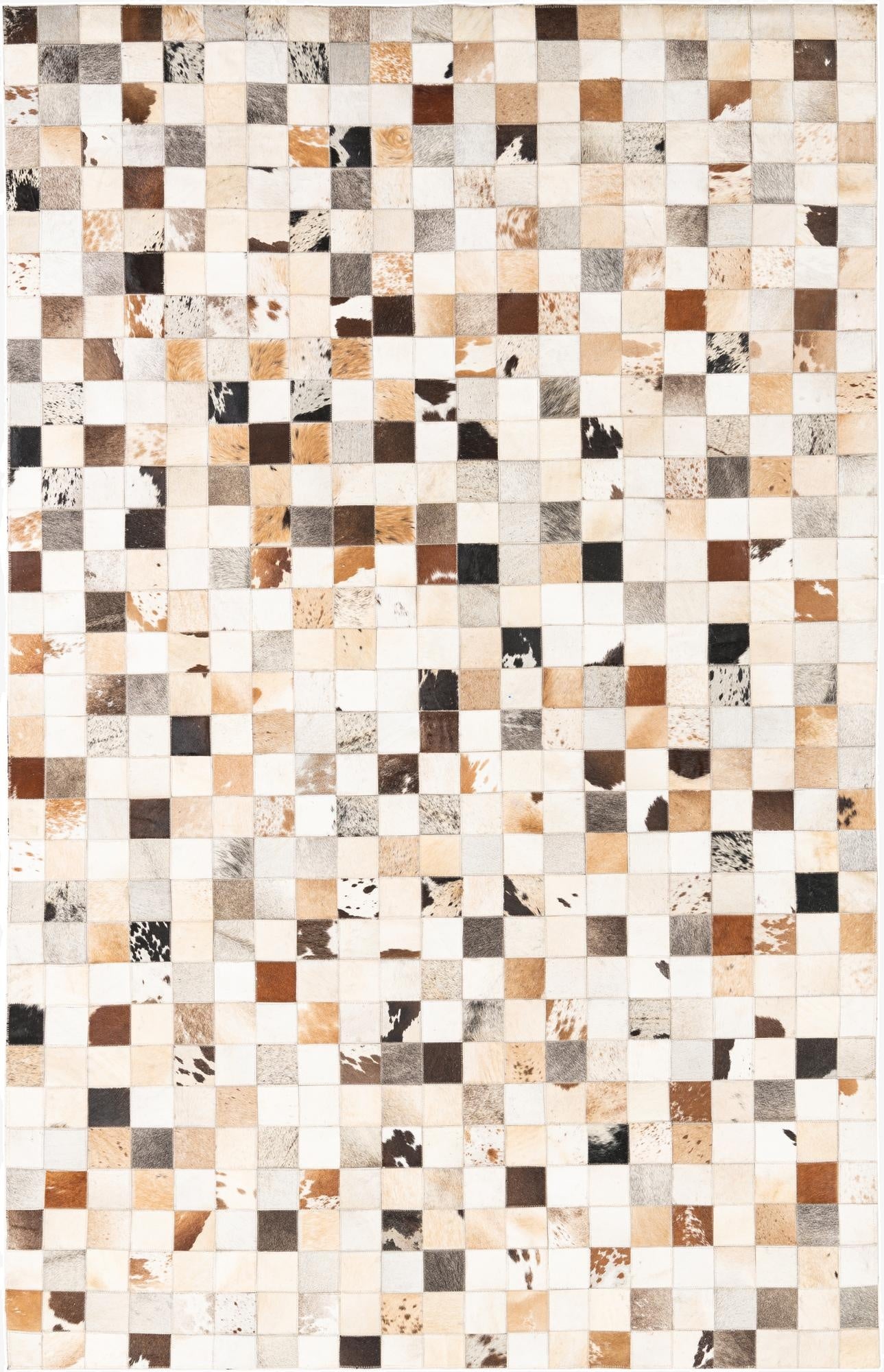 5' x 8' Cowhide Leather Rug
