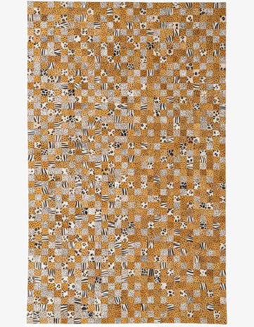 5' x 8' Cowhide Leather Rug