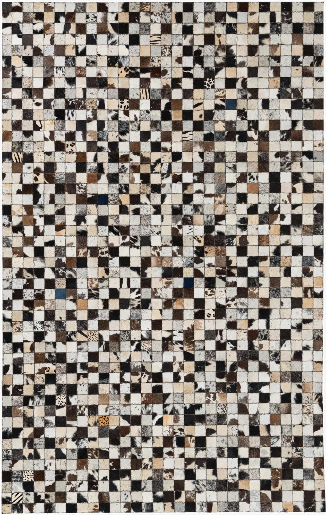 5' x 8' Cowhide Leather Rug