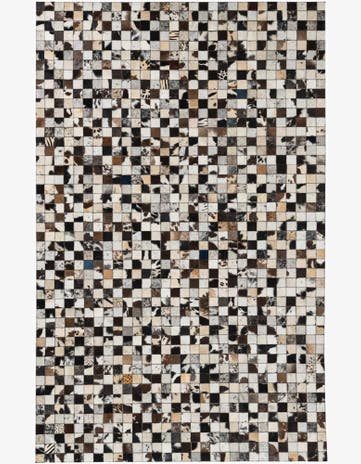5' x 8' Cowhide Leather Rug