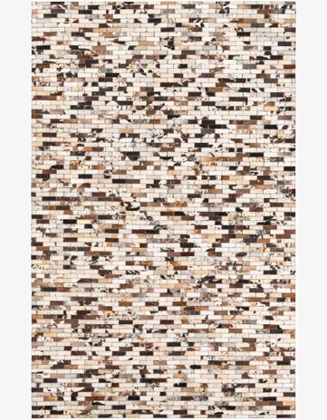 5' x 8' Cowhide Leather Rug