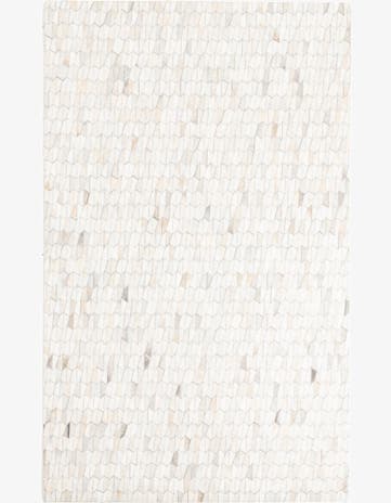 5' 1 x 8' 3 Cowhide Leather Rug