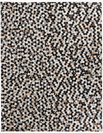 8' x 10' 1 Cowhide Leather Rug