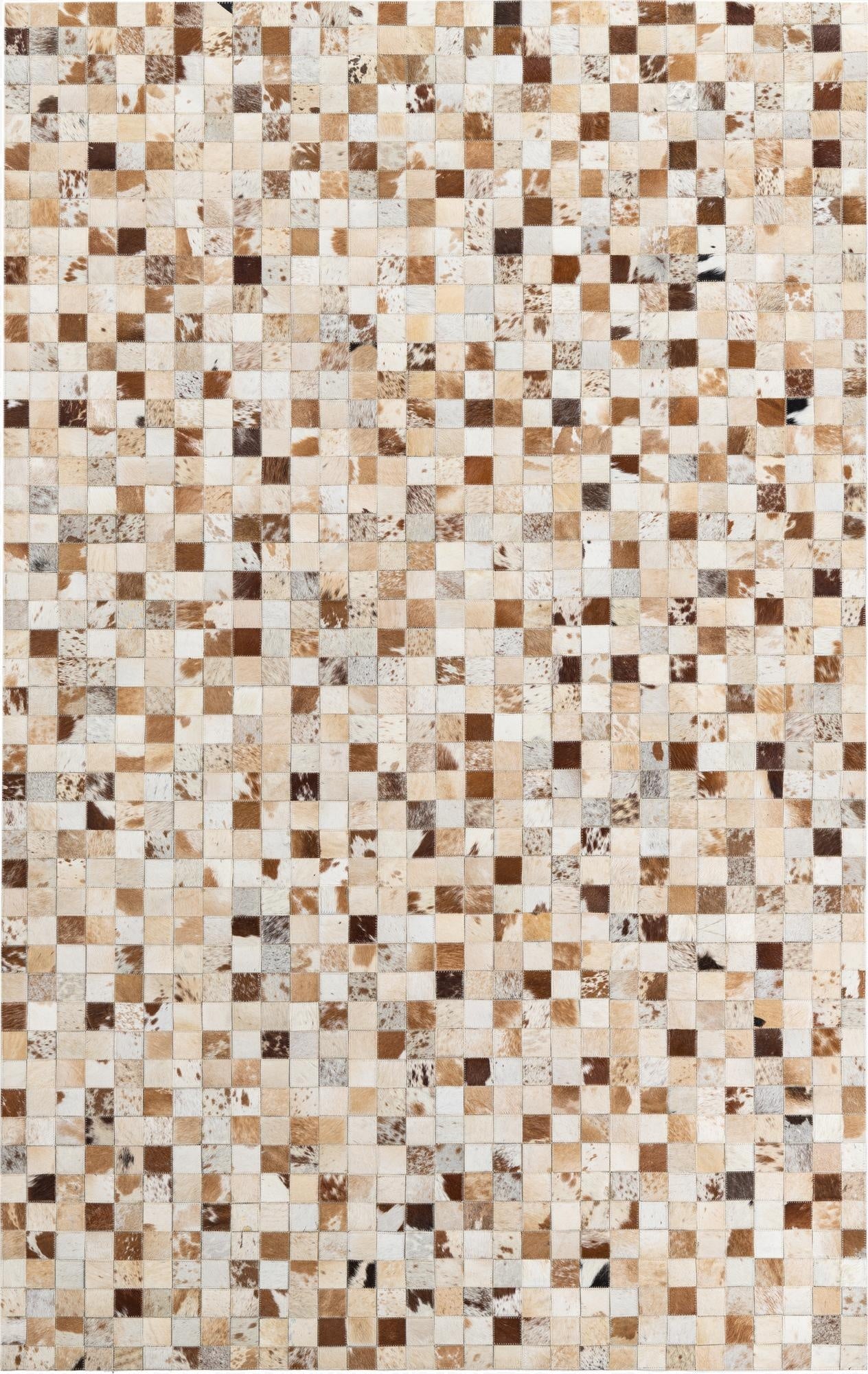 5' x 8' Cowhide Leather Rug