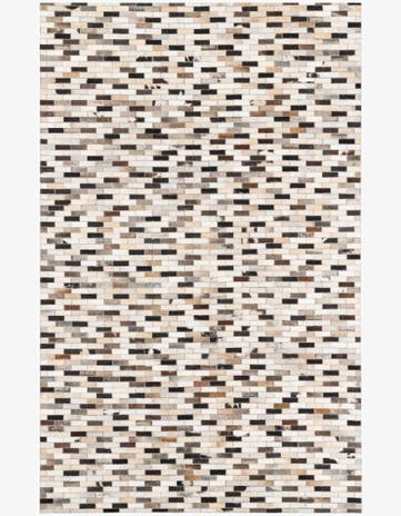 5' x 8' Cowhide Leather Rug