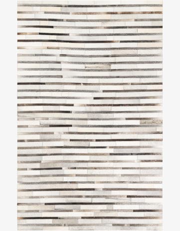 5' x 8' Cowhide Leather Rug