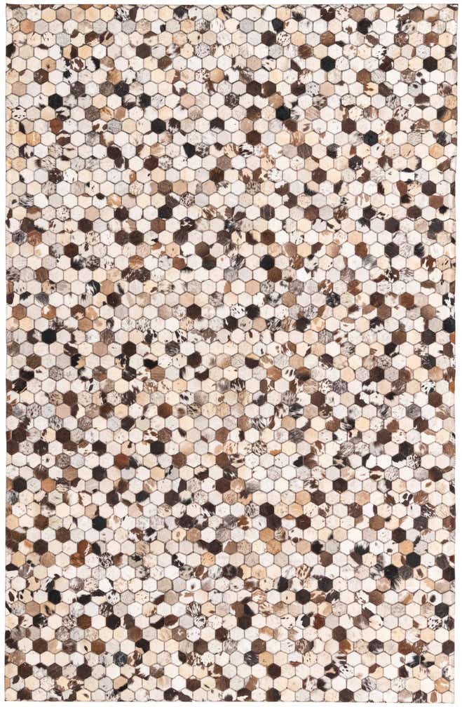 5' 2 x 8' 1 Cowhide Rug