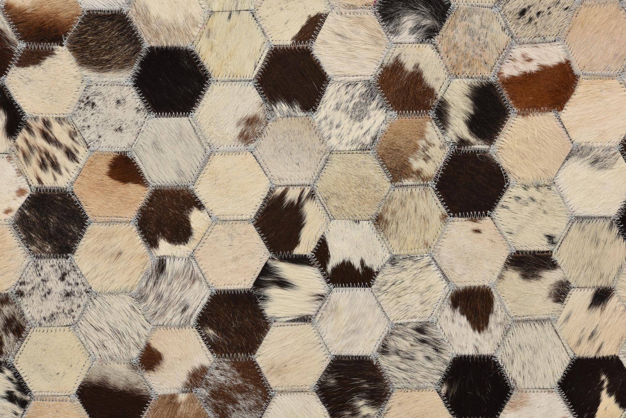 5' 2 x 7' 10 Cowhide Rug