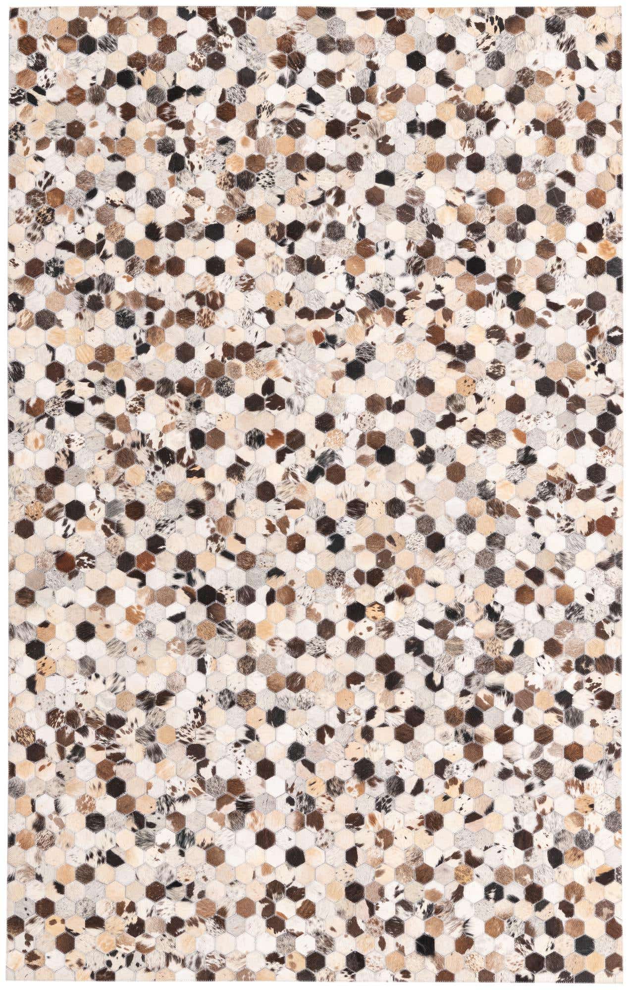 5' 1 x 8' Cowhide Rug