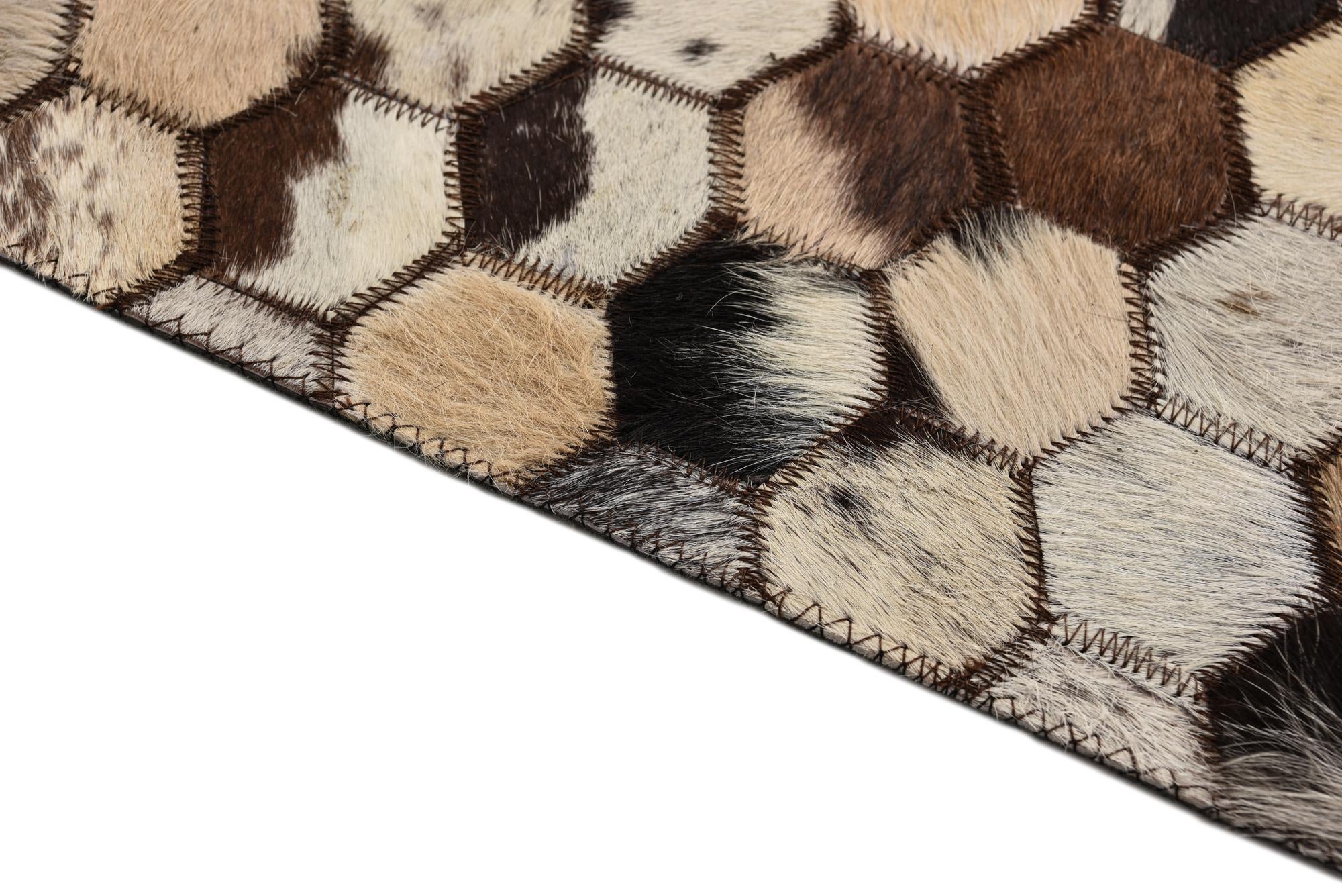 5' 1 x 8' 1 Cowhide Rug