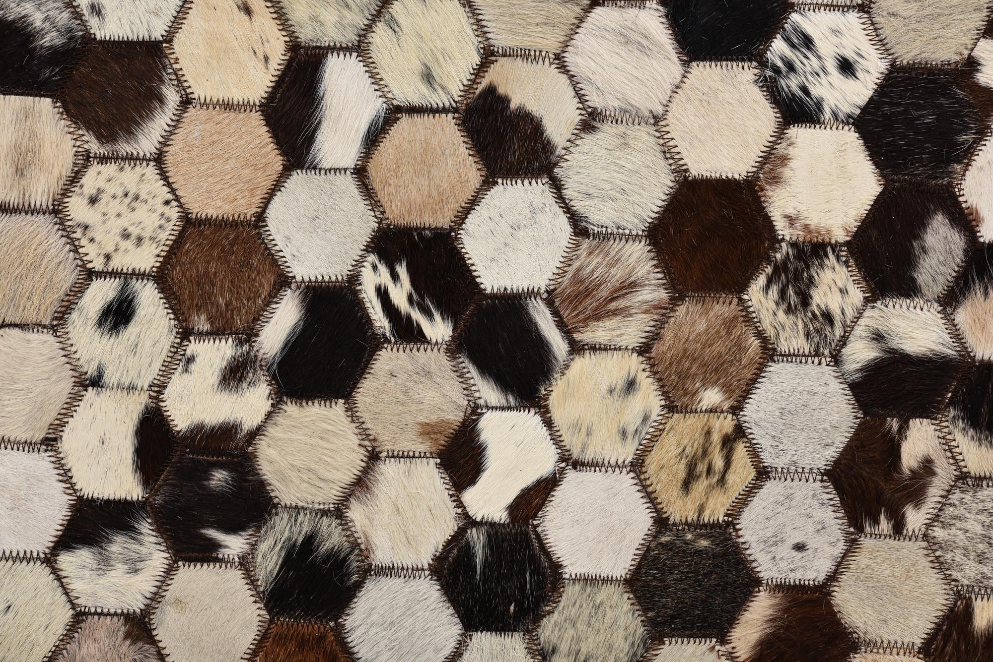 5' 1 x 8' 1 Cowhide Rug
