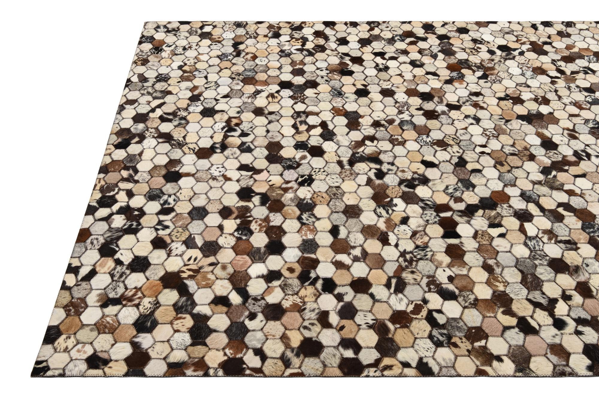 5' 1 x 8' 1 Cowhide Rug