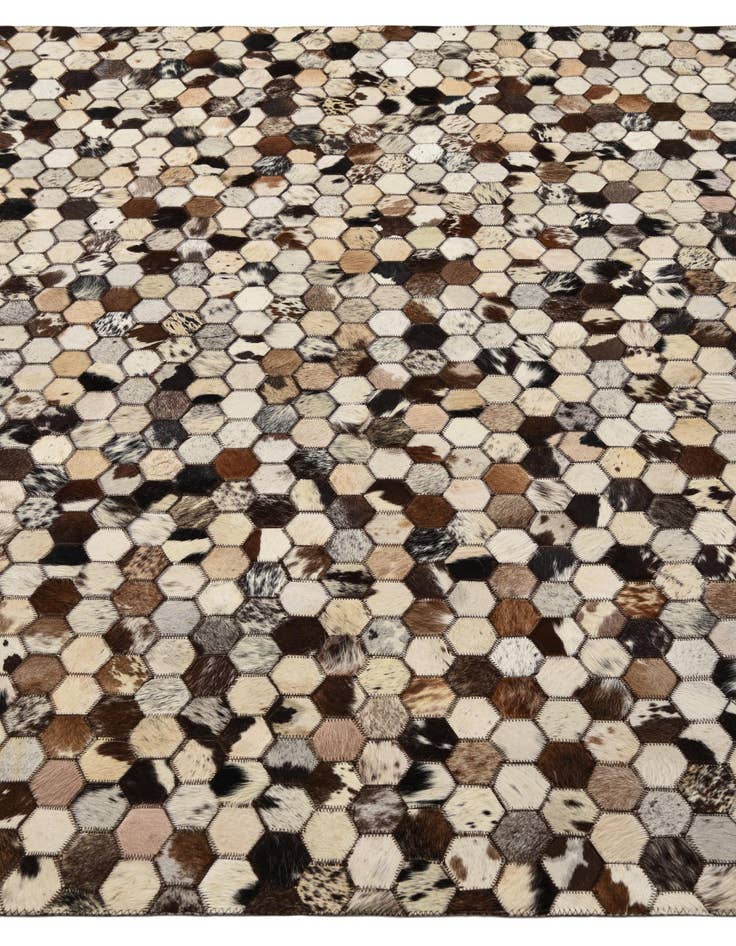 Detail image of 5' 1 x 8' 1 Cowhide Rug