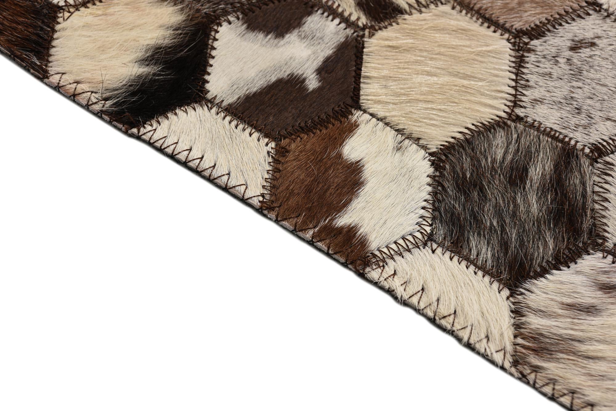 5' 1 x 8' 1 Cowhide Rug