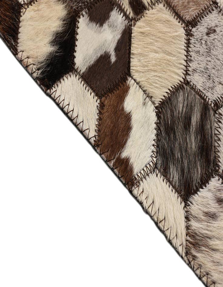Detail image of 5' 1 x 8' 1 Cowhide Rug