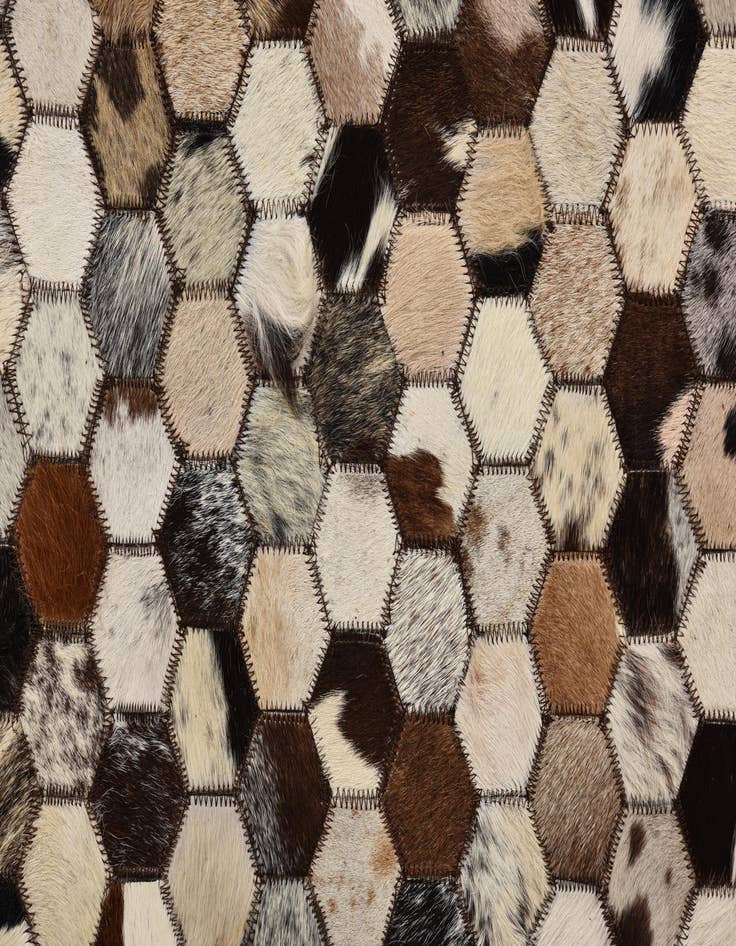 Detail image of 5' 1 x 8' 1 Cowhide Rug