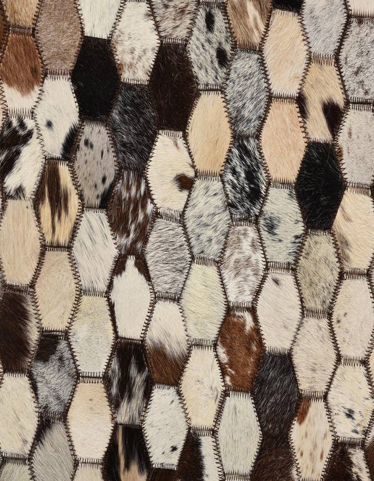 Detail image of 5' 1 x 8' 1 Cowhide Rug