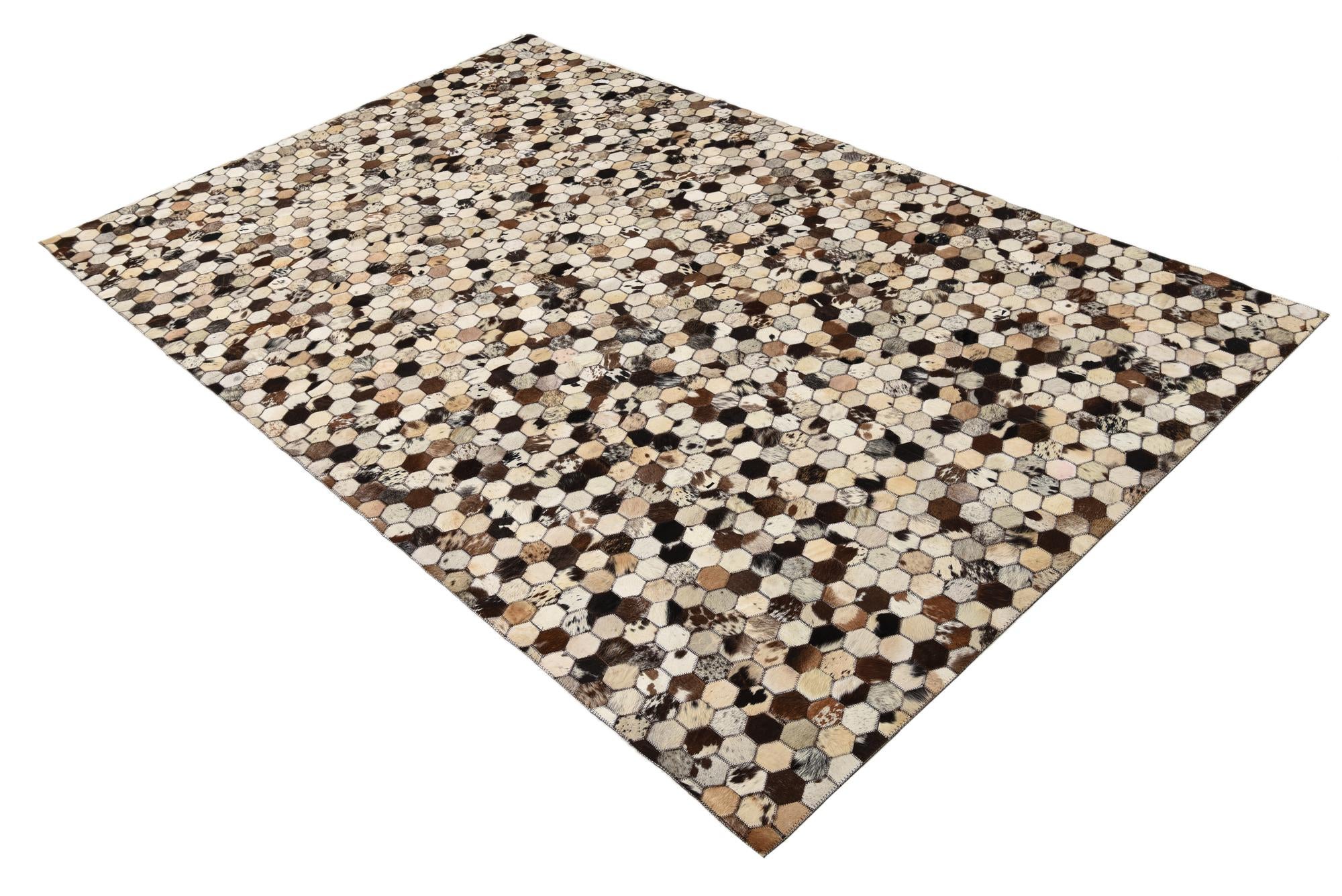 5' 1 x 8' 2 Cowhide Rug