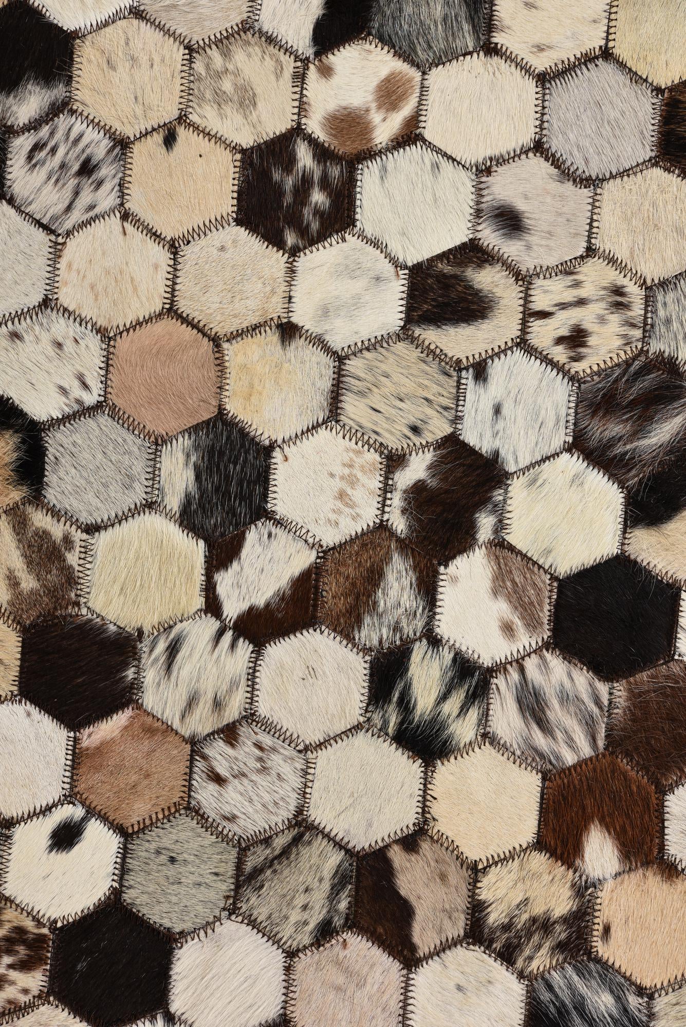 5' 1 x 8' 2 Cowhide Rug