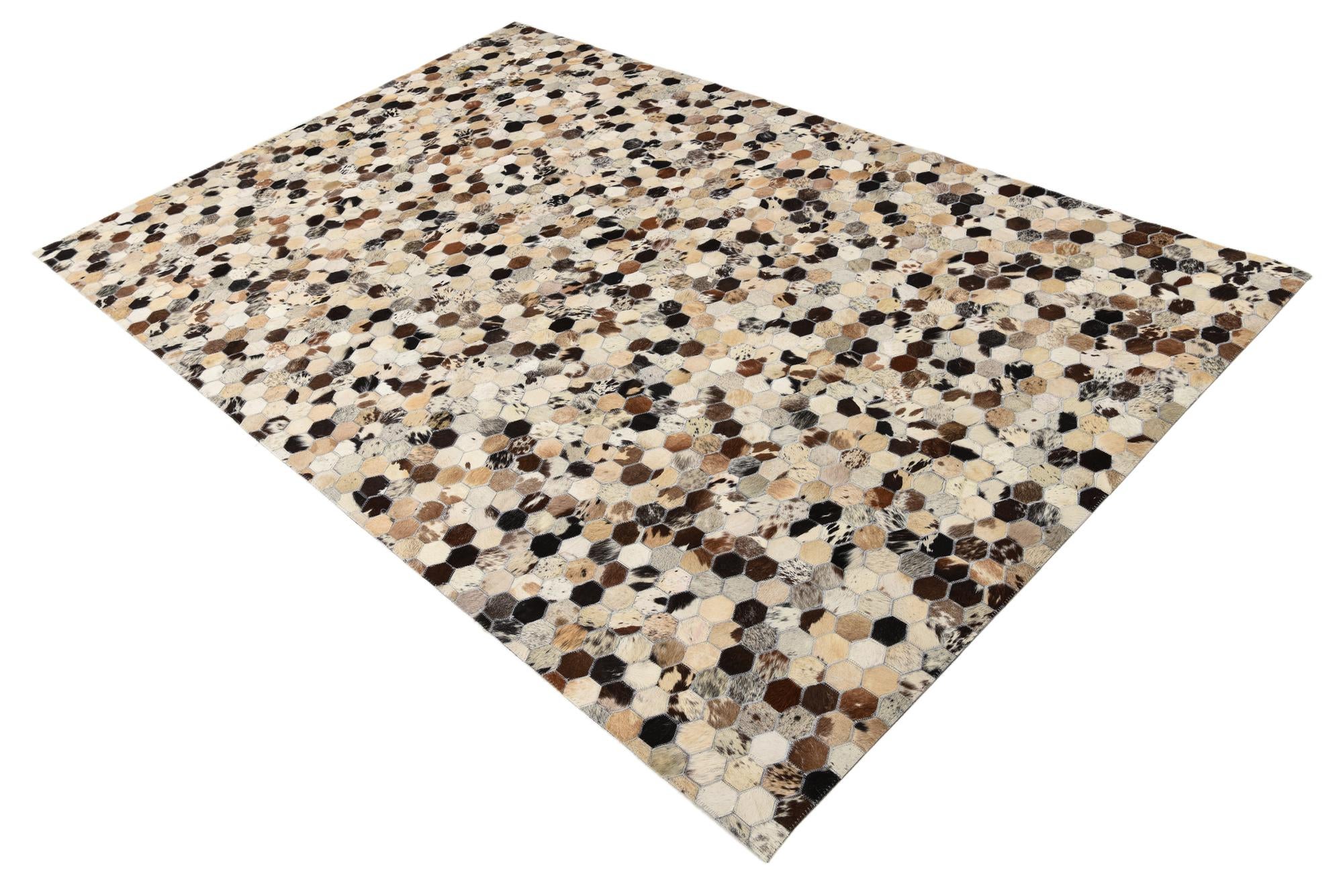 5' 1 x 7' 10 Cowhide Rug