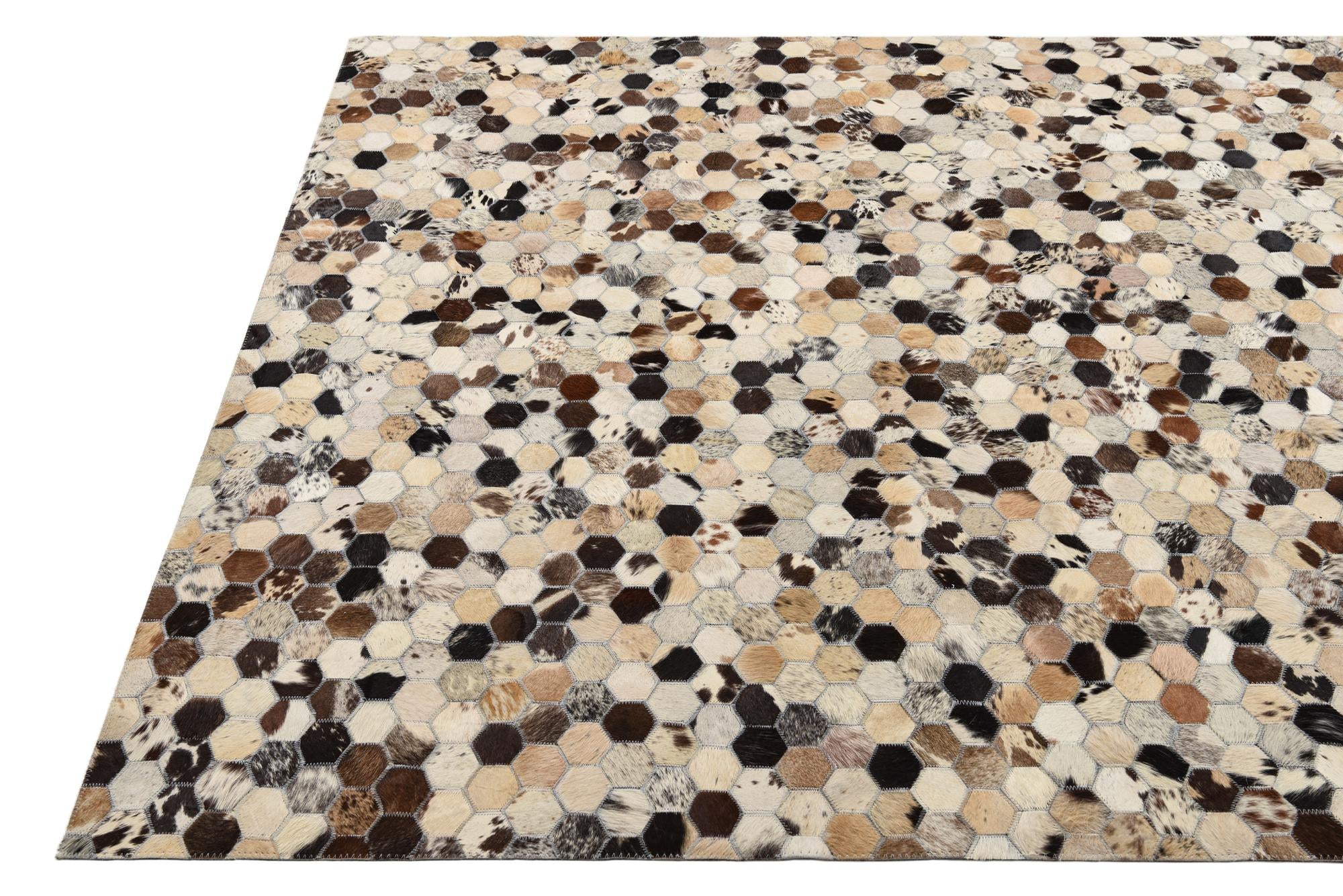 5' 1 x 7' 10 Cowhide Rug