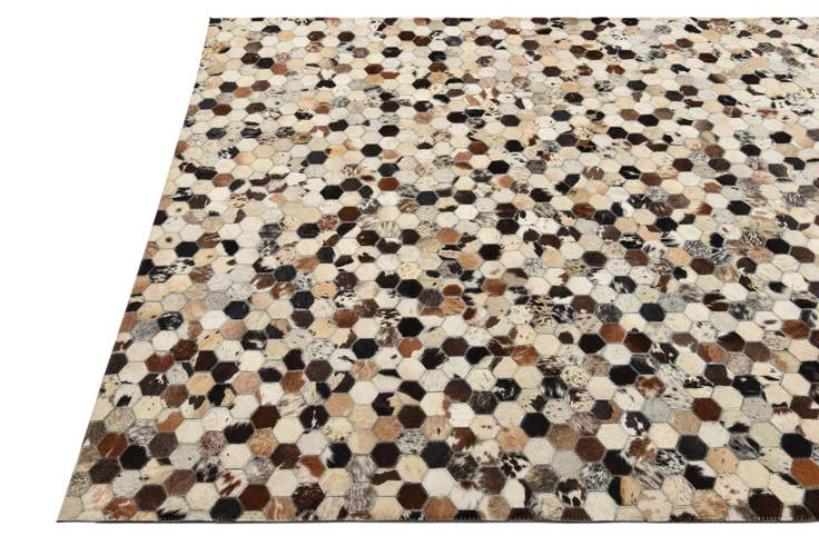 Detail image of 5' 2 x 8' 1 Cowhide Rug