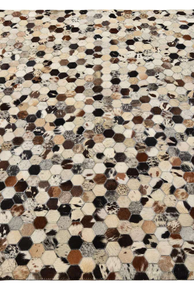 5' 2 x 8' 1 Cowhide Rug