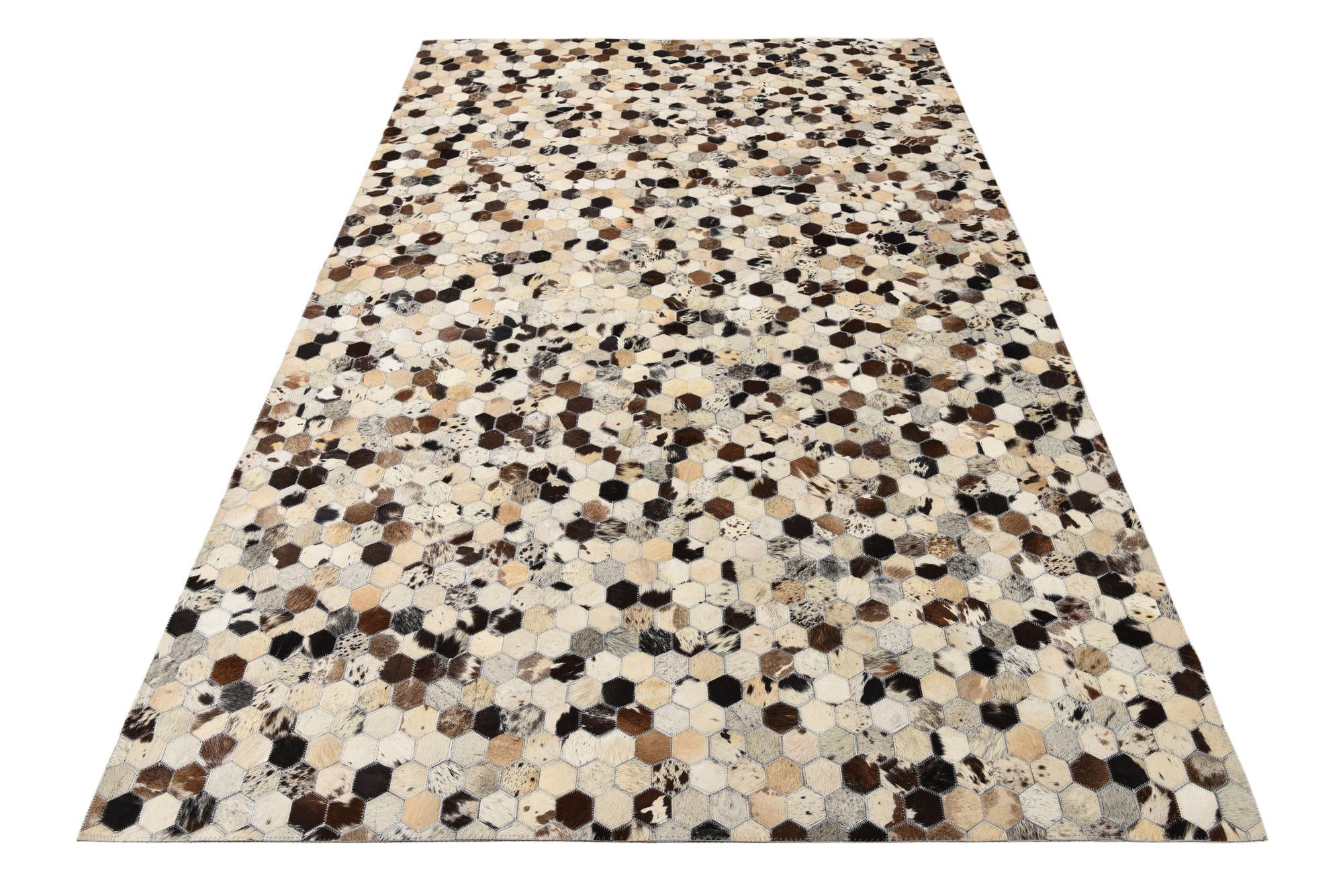 5' 1 x 8' Cowhide Rug