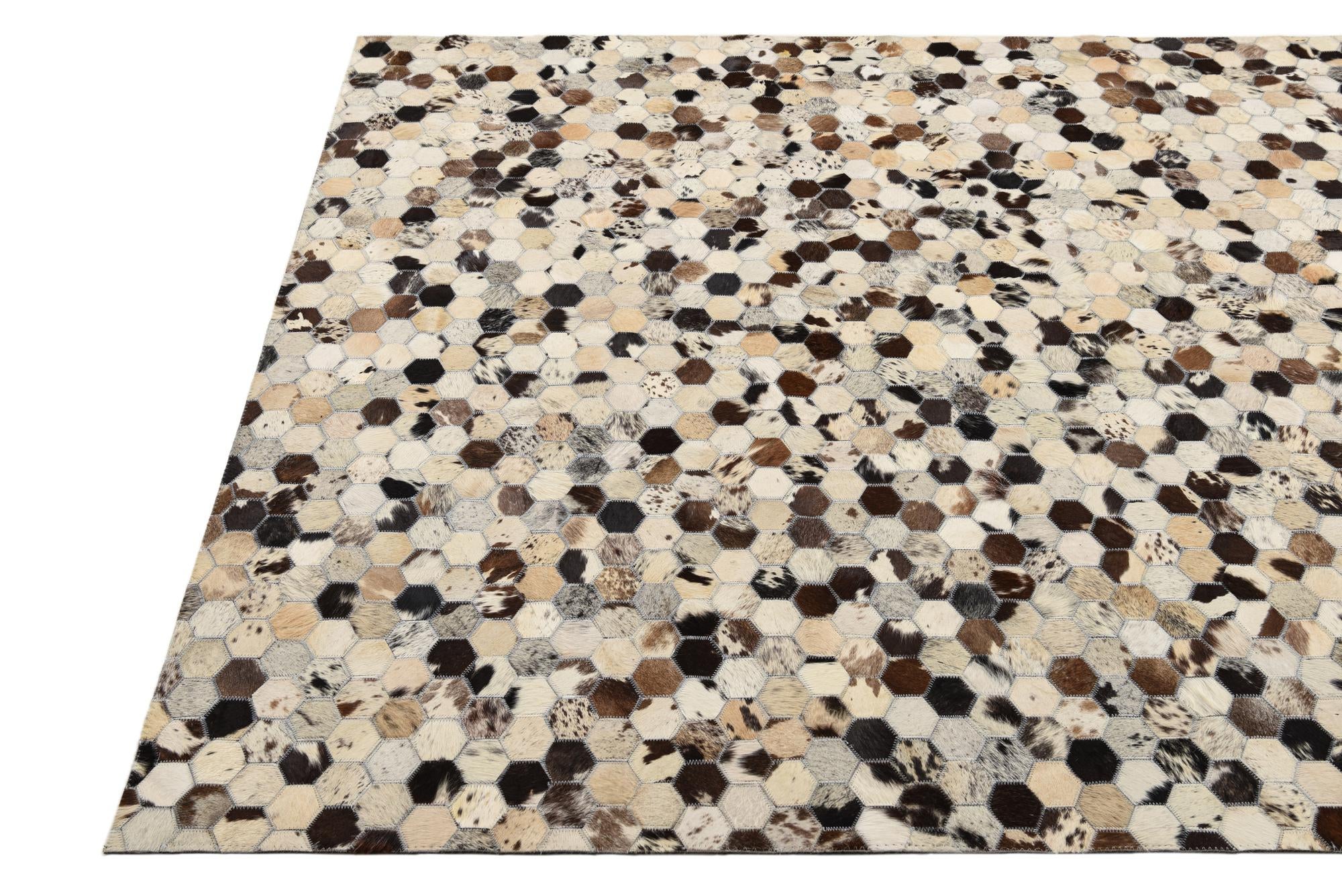 5' 1 x 8' Cowhide Rug