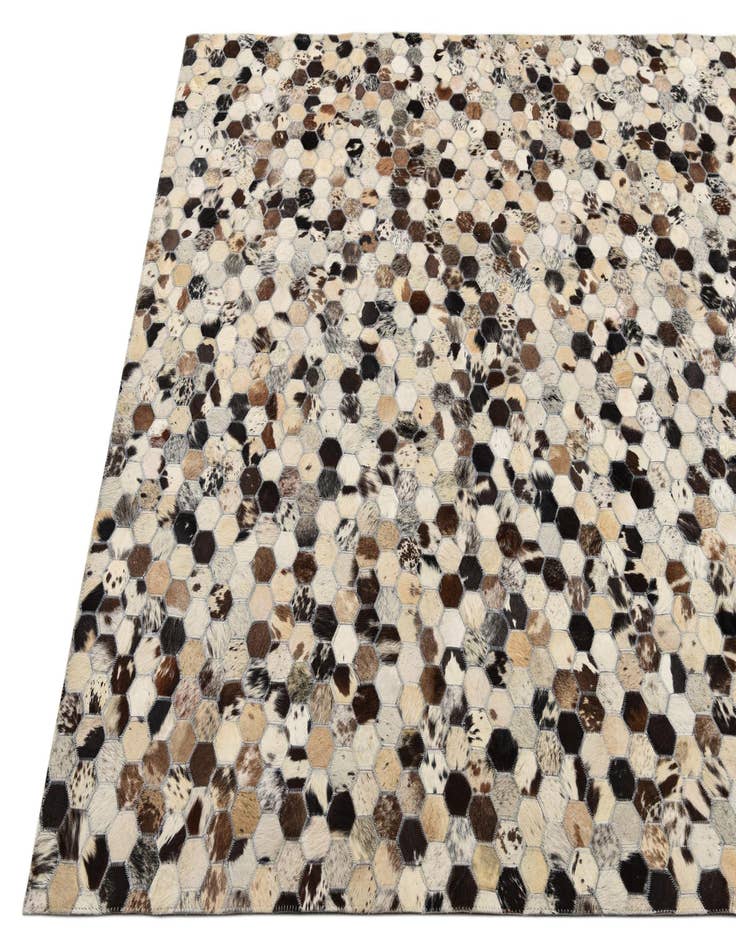 Detail image of 5' 1 x 7' 10 Cowhide Rug