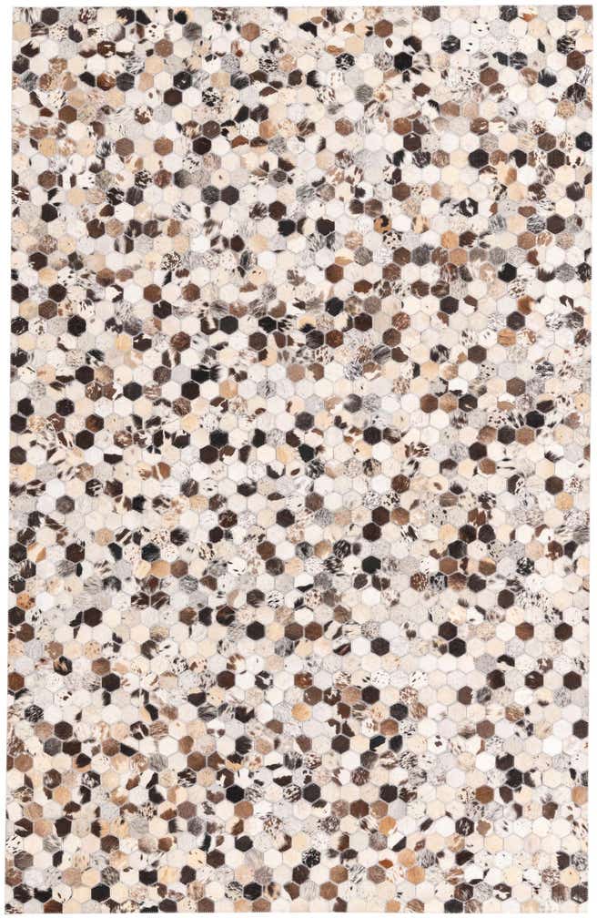 5' 1 x 7' 10 Cowhide Rug