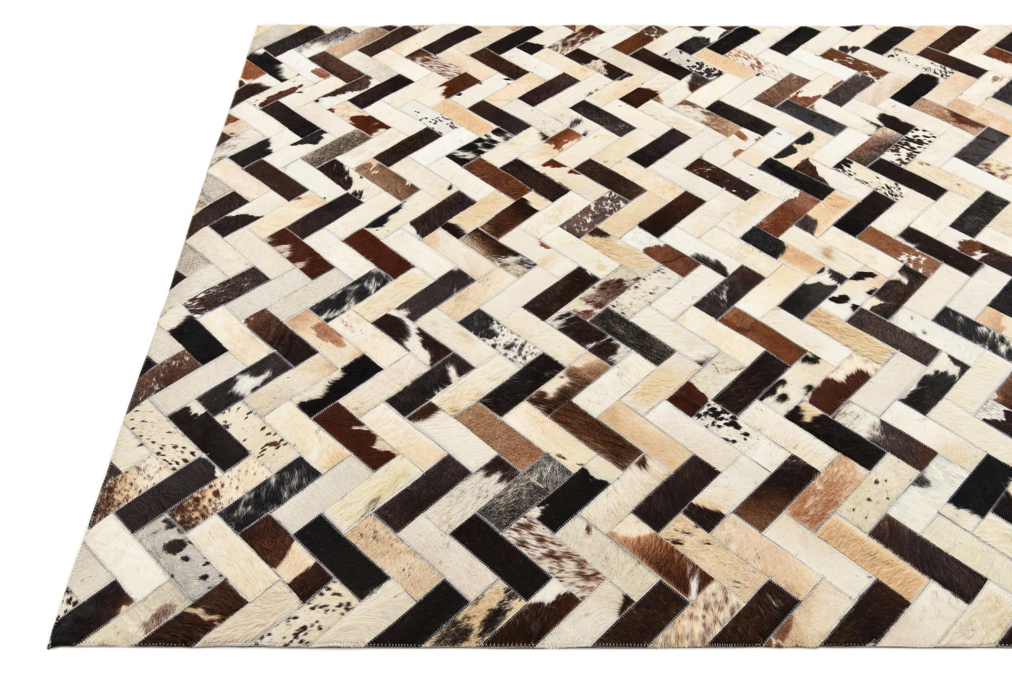 5' 3 x 7' 7 Cowhide Rug
