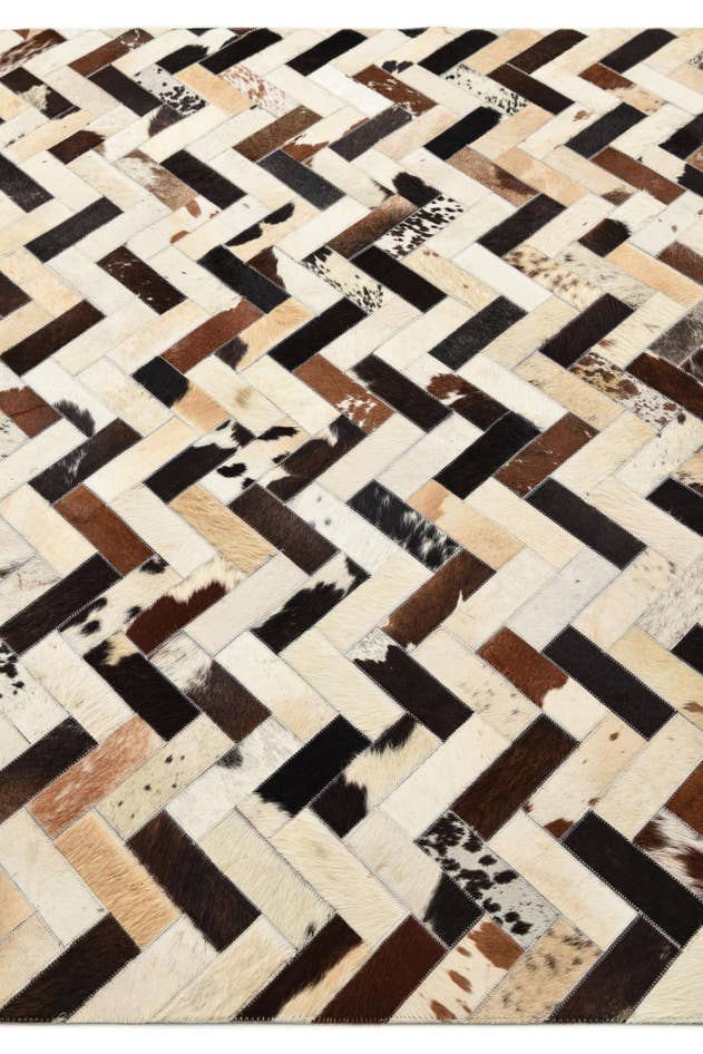 Detail image of 5' 3 x 7' 7 Cowhide Rug