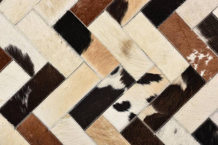 Detail image of 5' 3 x 7' 7 Cowhide Rug