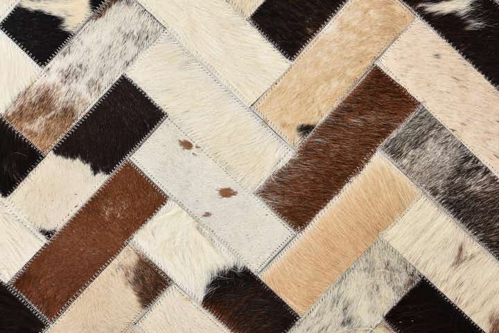 5' 3 x 7' 7 Cowhide Rug
