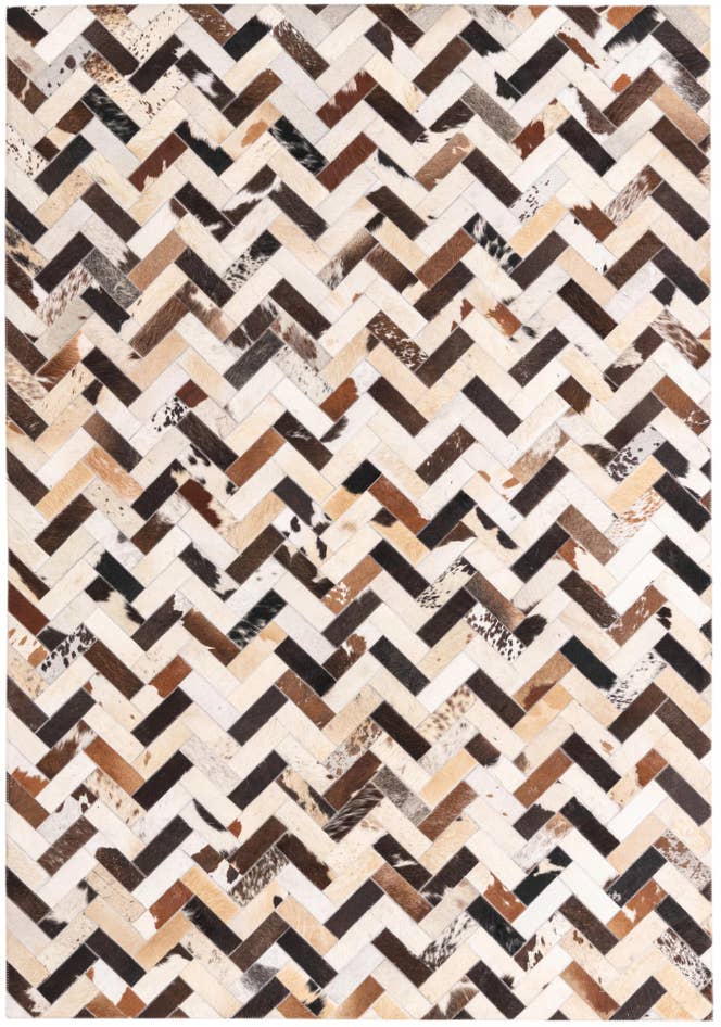Detail image of 5' 3 x 7' 7 Cowhide Rug