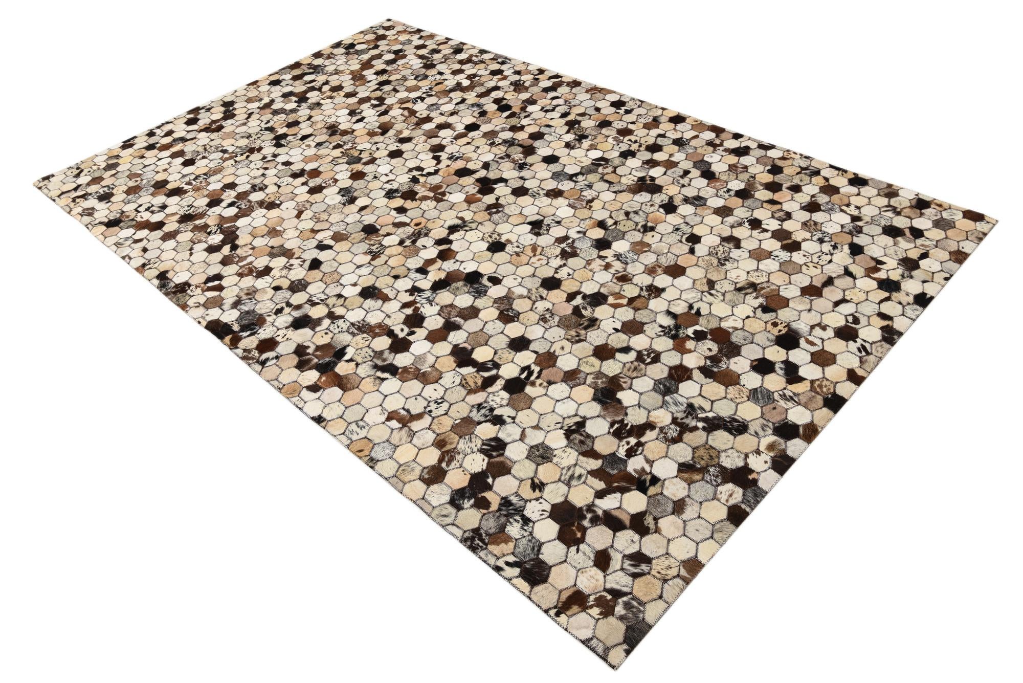 5' 1 x 8' 2 Cowhide Rug