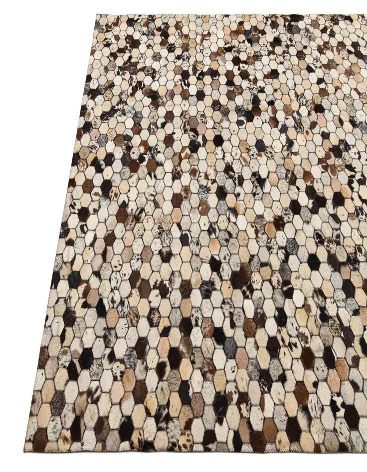 Detail image of 5' 1 x 8' 2 Cowhide Rug