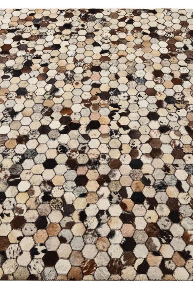 5' 1 x 8' 2 Cowhide Rug