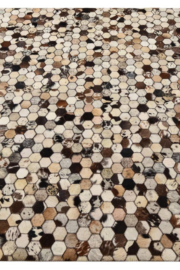 Detail image of 5' 1 x 8' 2 Cowhide Rug
