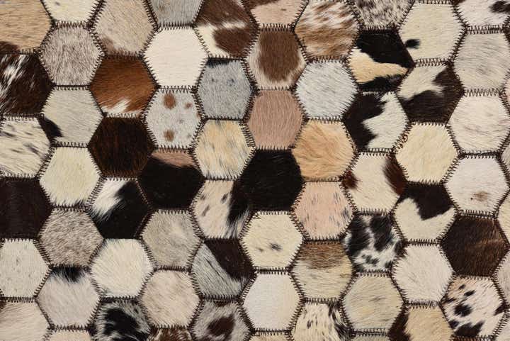 5' 1 x 8' 2 Cowhide Rug