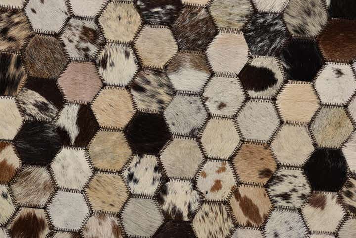 5' 1 x 8' 2 Cowhide Rug