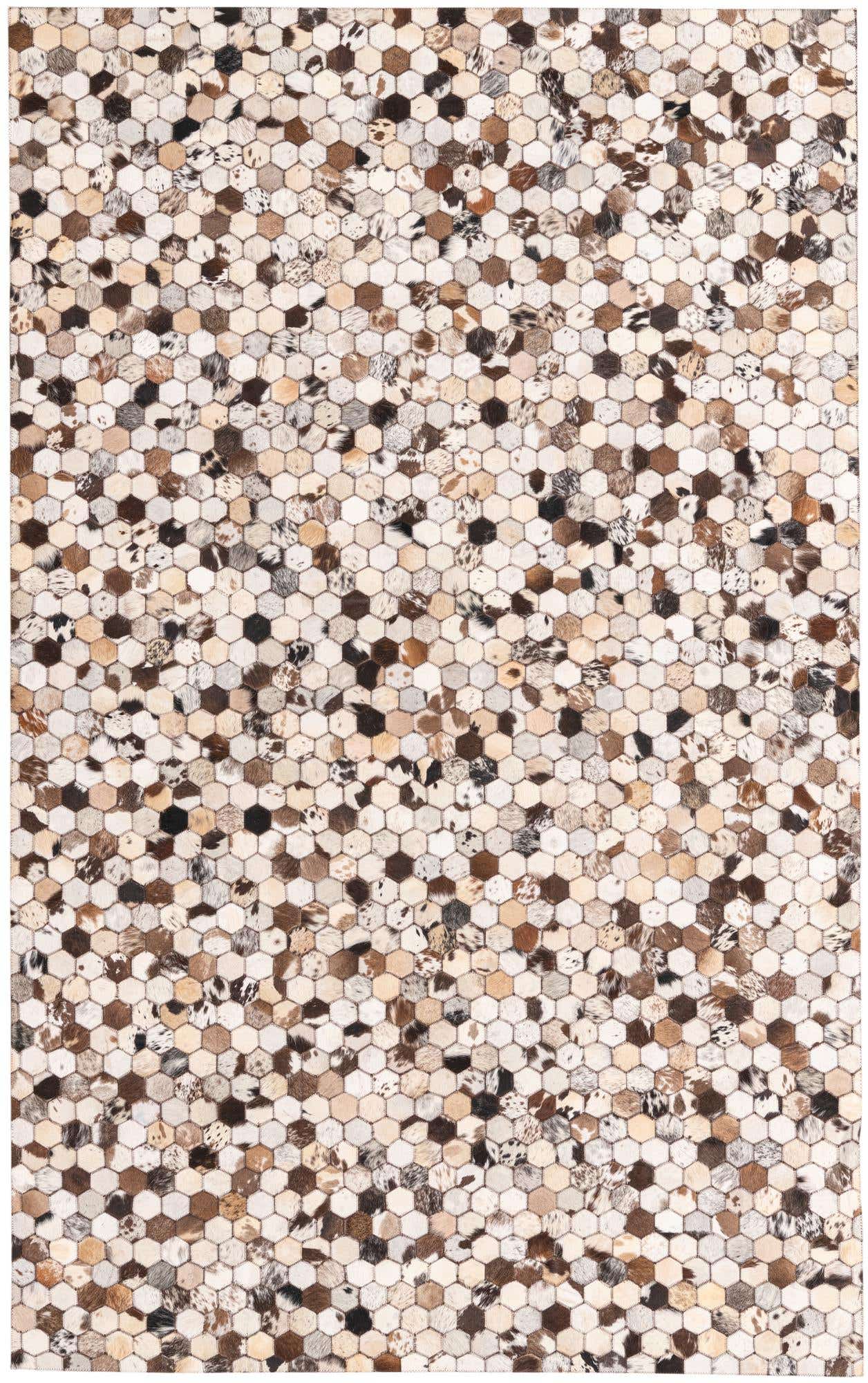 5' 1 x 8' 2 Cowhide Rug