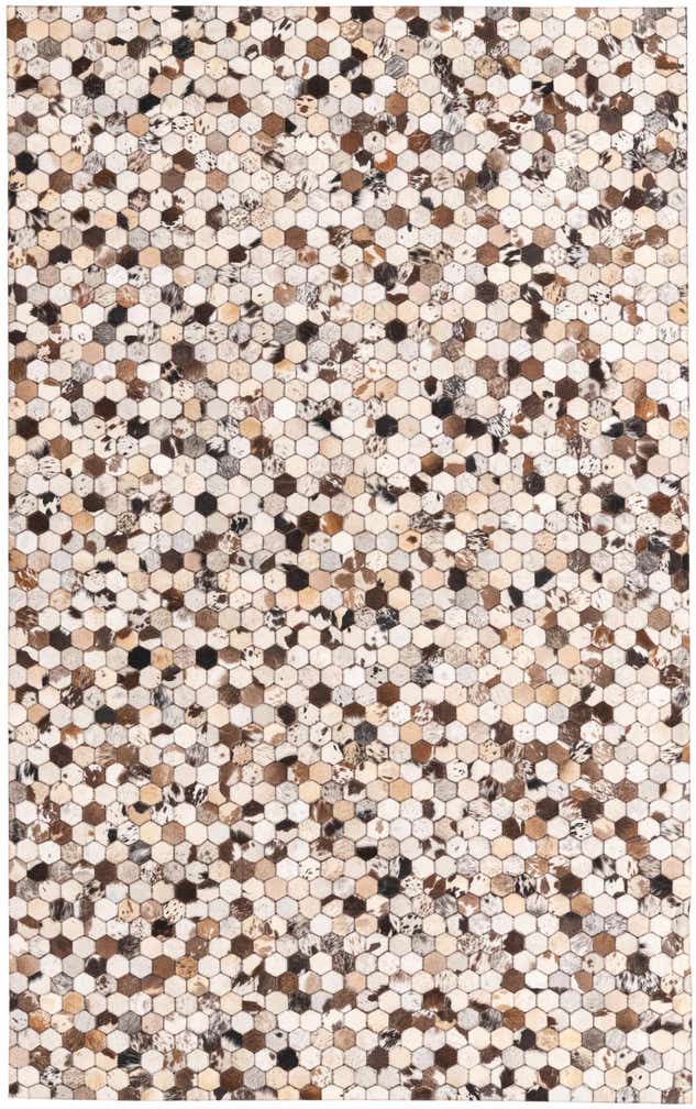5' 1 x 8' 2 Cowhide Rug