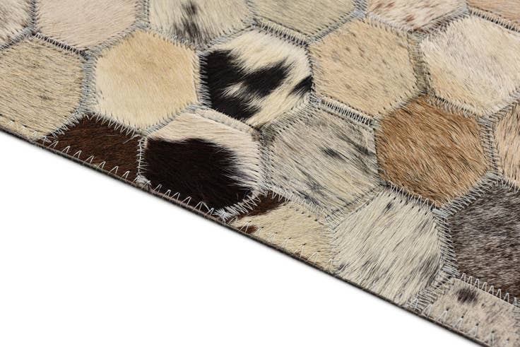Detail image of 5' 1 x 8' Cowhide Rug